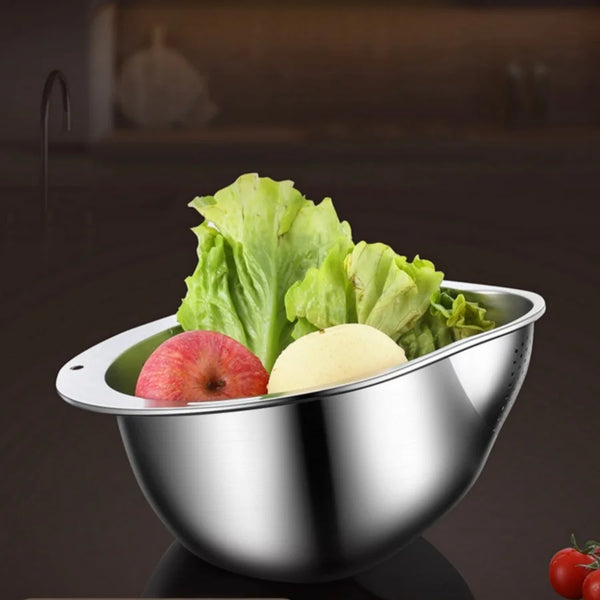 QuickClean Stainless Kitchen Strainer Bowl