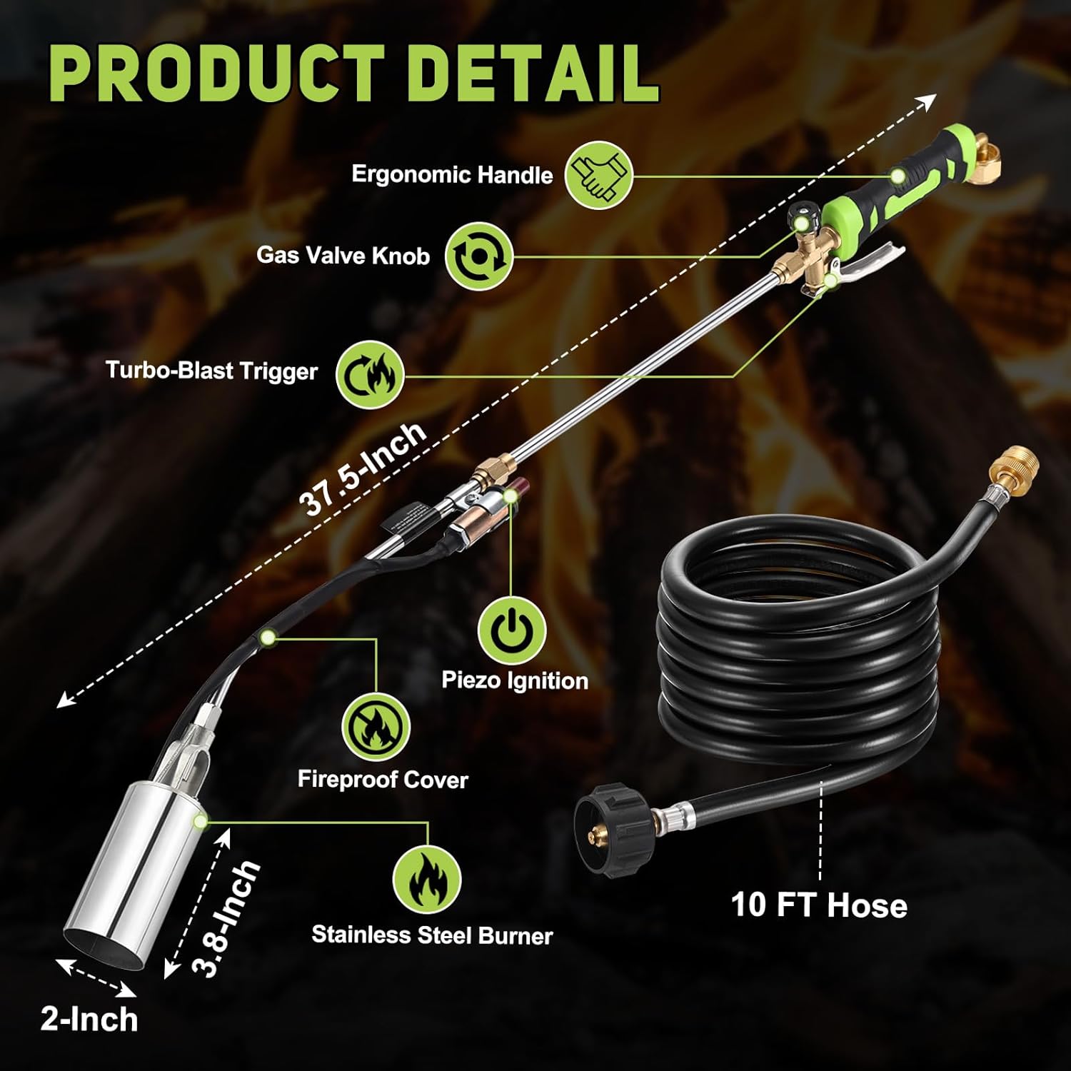 EasyFlame Pro Propane Weed Torch