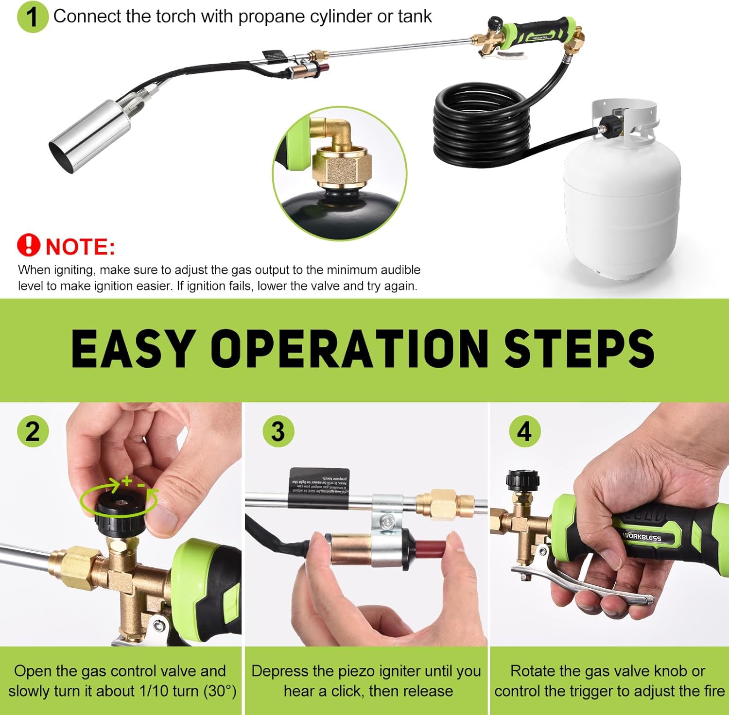 EasyFlame Pro Propane Weed Torch